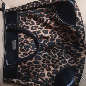 Great extra large Jessica Simpson cheetah print tote bag.
